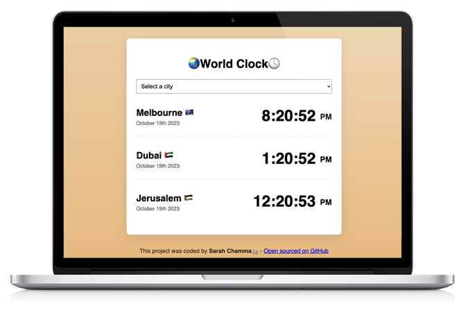 World Clock Project Preview